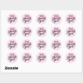 Gamer Girl Ronde Sticker (Vel)