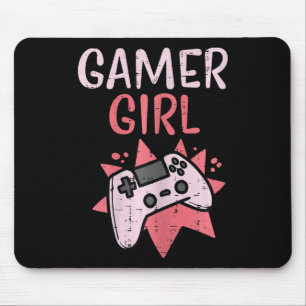Gamer Girl Roze Game Controller Schattige Video Ga Muismat