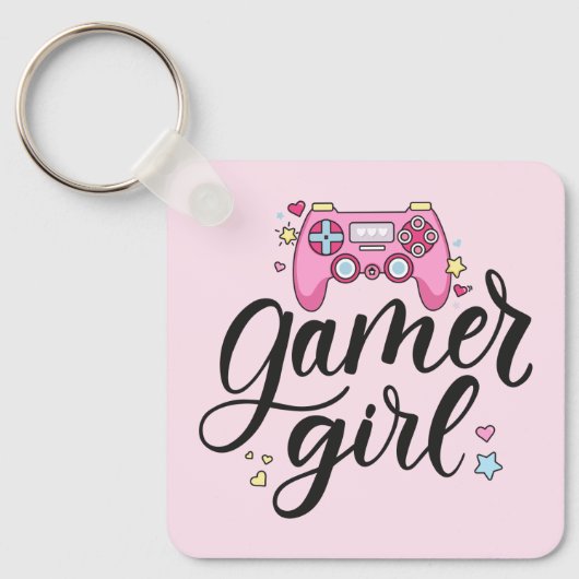 Gamer Girl Sleutelhanger (Voorkant)