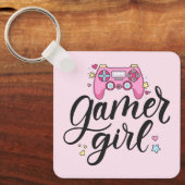 Gamer Girl Sleutelhanger (Voorkant)