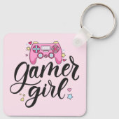Gamer Girl Sleutelhanger (Achterkant)