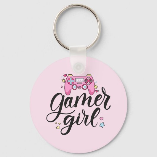 Gamer Girl Sleutelhanger (Voorkant)