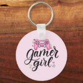 Gamer Girl Sleutelhanger (Voorkant)