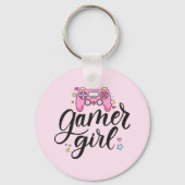 Gamer Girl Sleutelhanger (Achterkant)