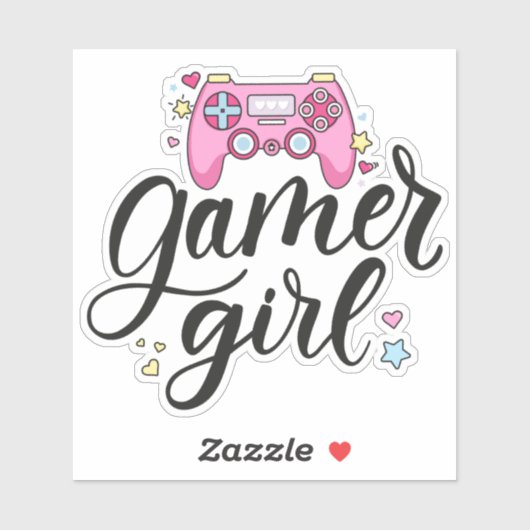 Gamer Girl Sticker (Vel)