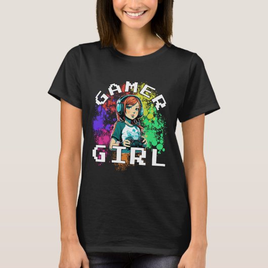Gamer Girl T-Shirt (Voorkant)