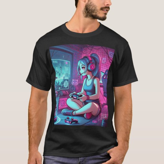 Gamer Girl T-shirt (Voorkant)