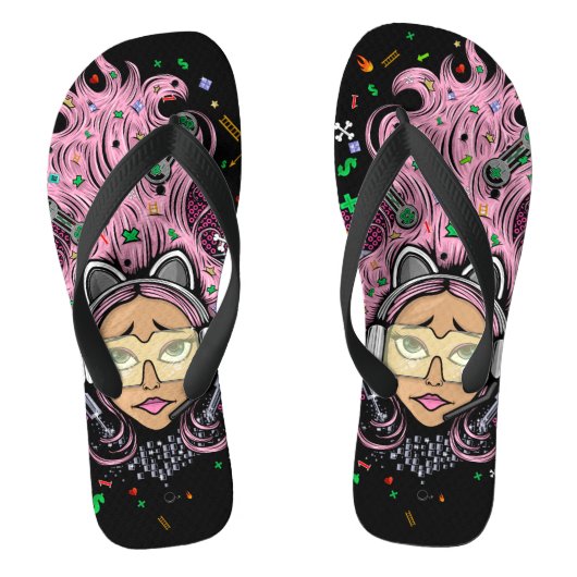 Gamer Girl Teenslippers (Voetbed)