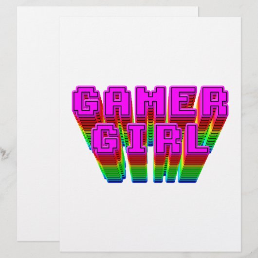 Gamer Girl-tekst (Voorkant / Achterkant)