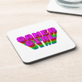 Gamer Girl-tekst Drankjes Onderzetter (Linkerzijde)