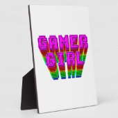 Gamer Girl-tekst Fotoplaat (Zijkant)