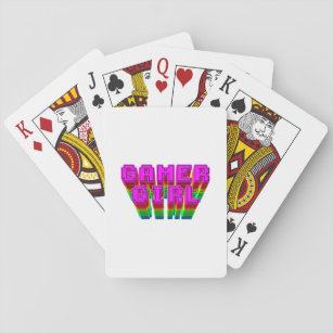 Gamer Girl-tekst Pokerkaarten