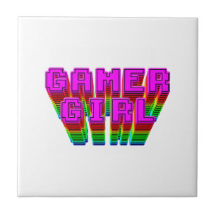 Gamer Girl-tekst Tegeltje