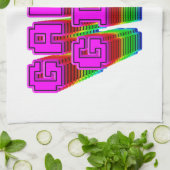 Gamer Girl-tekst Theedoek (Gevouwen)