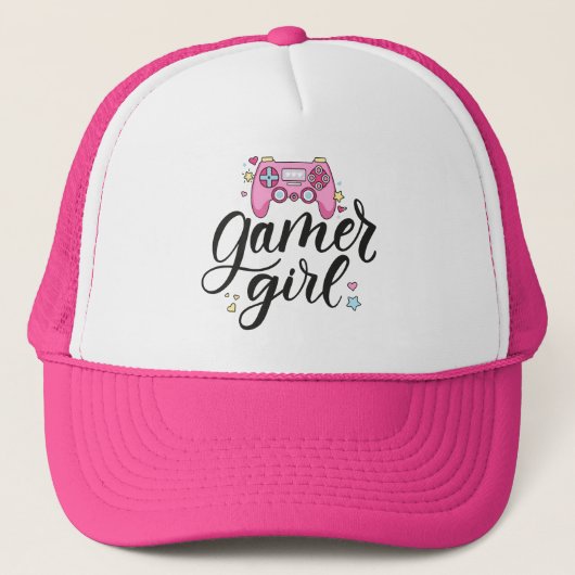 Gamer Girl Trucker Pet (Voorkant)