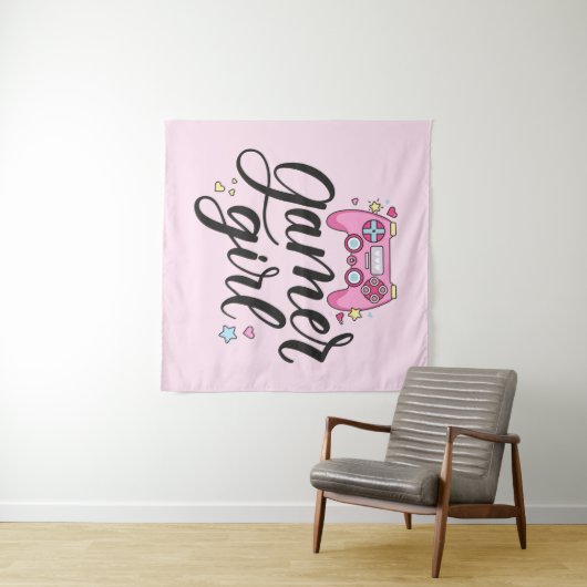 Gamer Girl Wandkleed (In Situ (horizontaal))