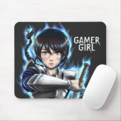 Gamer Girl Warrior Spirit Sword Muismat (Met muis)