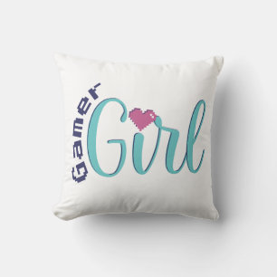 Gamer Girl Worpkussen - Perfecte Gaming Cadeau Kussen