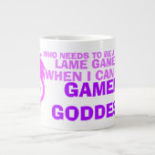 Gamer Goddess Funny Humor Meme Grote Koffiekop (Voorkant)