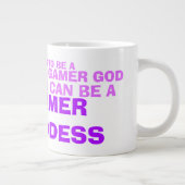 Gamer Goddess Funny Humor Meme Grote Koffiekop (Rechts)