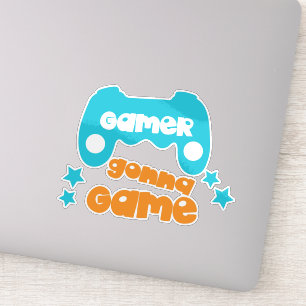 Gamer Gonna Game, Video Game, Joystick, Joypad Sticker