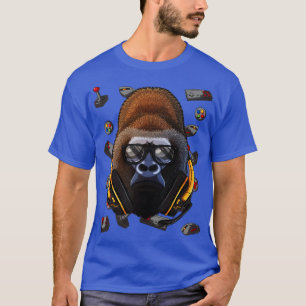 Gamer Gorilla Gaming Animal Video Game Player Boys T-shirt