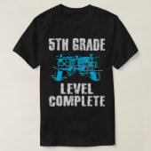 Gamer Graduation 5th Grade Level Complete Video Ga T-shirt (Design voorkant)