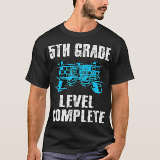 Gamer Graduation 5th Grade Level Complete Video Ga T-shirt