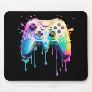 Gamer Grafische Videogame - Kleurrijke Videogame L Muismat