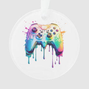 Gamer Grafische Videogame - Kleurrijke Videogame L Ornament