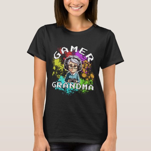 Gamer Grandma T-Shirt (Voorkant)