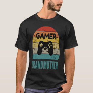 Gamer Grandmoeder  60s 70s consolecontrole T-shirt