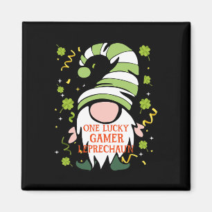 Gamer Grappige St. Patrick's Dag Geluks Dwerg Fami Magneet