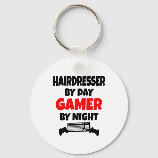 Gamer Hairdresser Sleutelhanger (Voorkant)