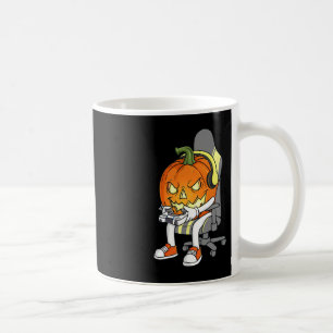 Gamer Halloween Jackolantern Scary Gaming Boys Kin Koffiemok
