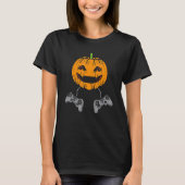 Gamer Halloween Jackolantern Scary Gaming Boys Kin T-shirt (Voorkant)