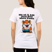gamer hamster Tri-Blend shirt (Achterkant)