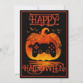 GAMER HAPPY HALLOWEEN GAMING KOSTUUMEVENEMENT KAART (Voorkant)