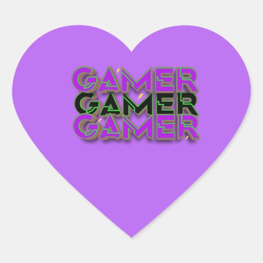 Gamer Hart Sticker (Voorkant)