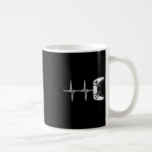 Gamer Hartslag Grappige Videogames Cadeau Voor Jon Koffiemok