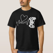 Gamer hartslag Video Game T-shirt (Voorkant)
