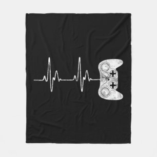 Gamer Hartslag Videogame Liefhebber  Fleece Deken