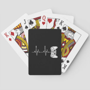 Gamer Hartslag Videogame Liefhebber Pokerkaarten
