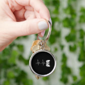Gamer Hartslag Videogame Liefhebber Sleutelhanger (Hand)