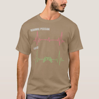Gamer Hartslag Videogames Liefhebber Gaming vintag T-shirt
