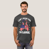 Gamer Headset Cant hoort je ideaal voor games T-shirt (Voorkant volledig)