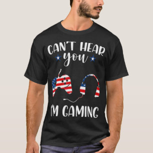 Gamer Headset Cant hoort je Im Gaming 4de van T-shirt