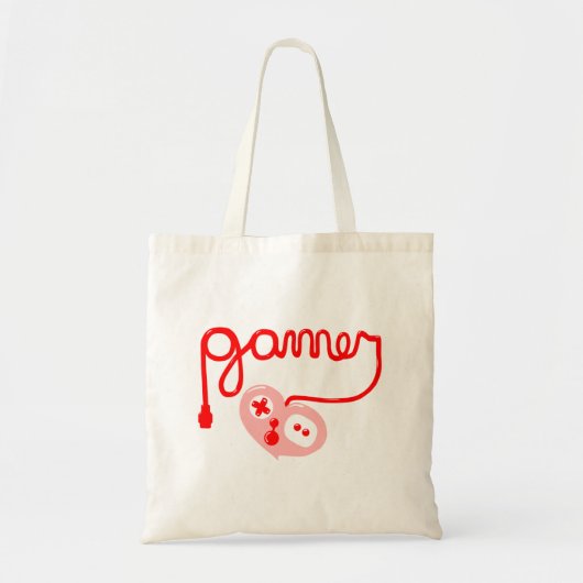 Gamer Heart Tote Bag (Voorkant)