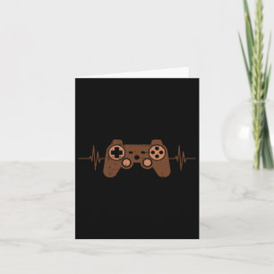 Gamer Heartbeat Black Geschiedenis Maand Kleur Man Kaart