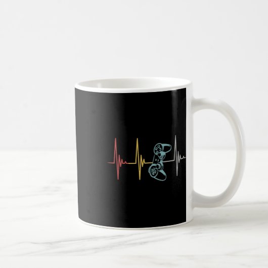 Gamer Heartbeat Controller voor Nerd Multiplayer G Koffiemok (Rechts)